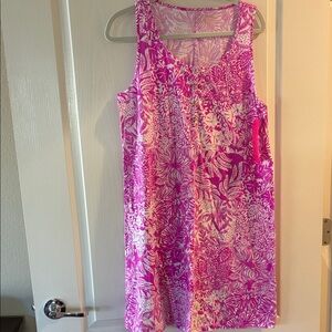 Lilly Pulitzer large NWT Lela Henley Tank  Dress